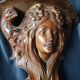 Paire d’étagères de mur d’art nouveau en bois