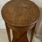 Table d'appoint en bois avec marqueterie
