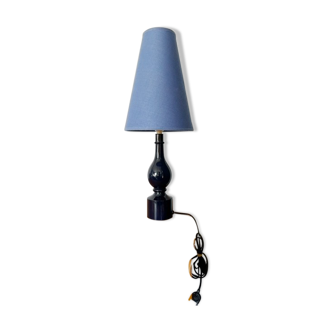 Philippe Capelle lamp in turned wood