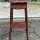 Vintage shelf unit in solid teak wood and mirror