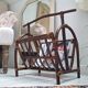 1970s rattan magazine rack