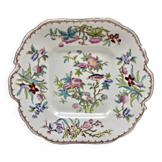 Plat à gâteau en porcelaine anglaise Minton 1830