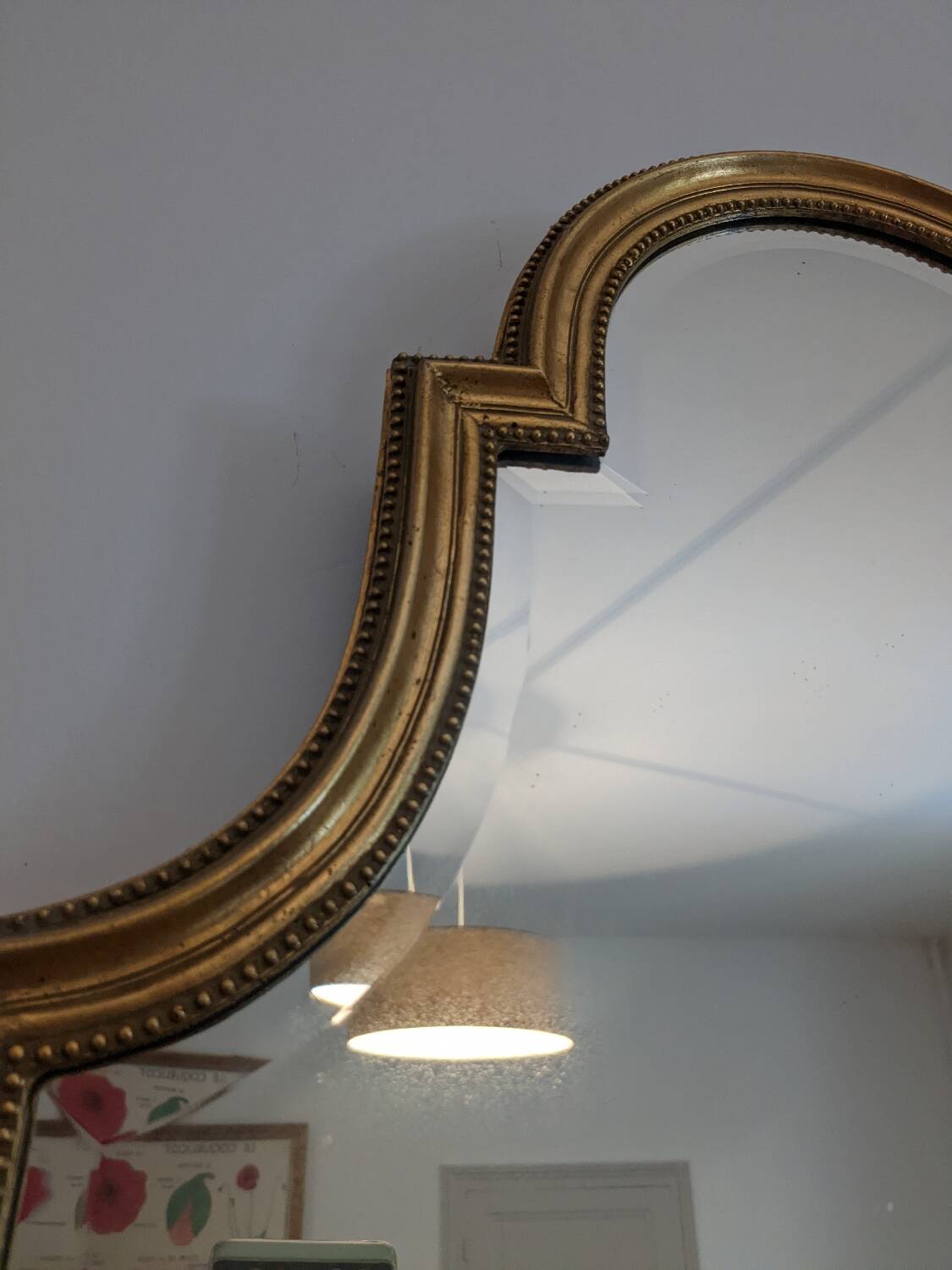 Old policeman's hat mirror