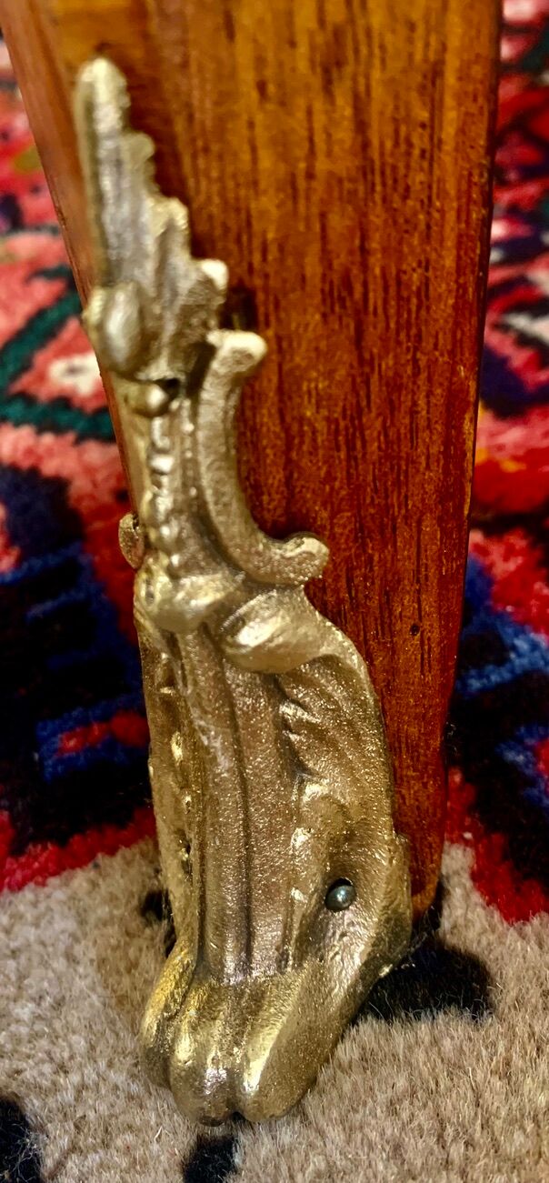 Chest of drawers with curved façade, transition style, in veneer of precious wood