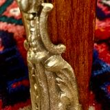 Chest of drawers with curved façade, transition style, in veneer of precious wood