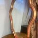 Golden wooden mirror