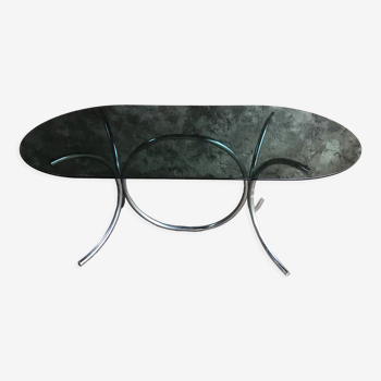 Table verre fumée