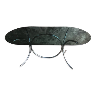Smoked glass table