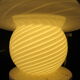 Lamp mushroom shape tourbillon glass murano de vetri 1960/70