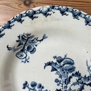 Set of 3 antique deep plates "Terre de Fer"