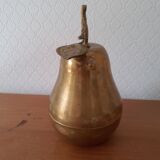 Pear brass candy box
