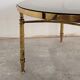 Circular bronze-gilded coffee tables Hollywood Regency Maison Charles
