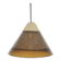 Brown bubble glass pendant light by Peill and Putzler, Germany 1960's