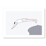 Illustration A4 naiade no. 6/8 brittany bather sea