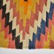 5x6 Turkish Hand Woven Multicolor Kilim Carpet Rug, 160x190 Cm
