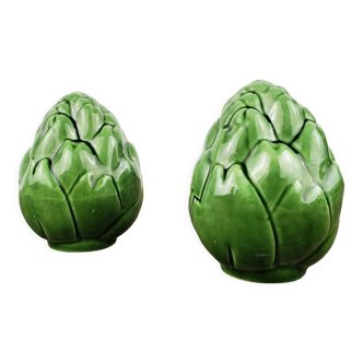 Salt shaker & pepper slurry artichoke