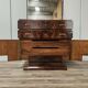 Exclusive 1940s Art Decò sideboard in walnut burl with mirror