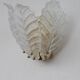 Set of 2 Taormina, Elegant Murano Wall Light Transparent Leaves, 1970