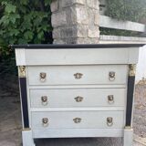 Antique Egyptian/Empire style chest of drawers with caryatids