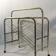 Vintage gilded metal magazine racks - 70s