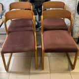 4 Baumann sleigh chairs