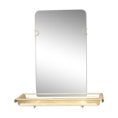Miroir de toilette à tablette années 50