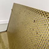 Perforated metal serving trolley style Mathieu Matégot