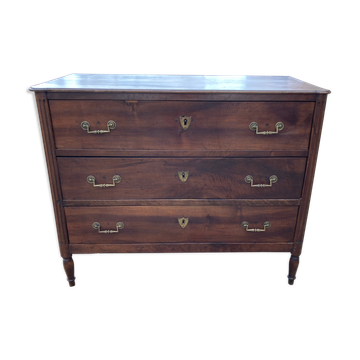 Commode Louis XVI en noyer