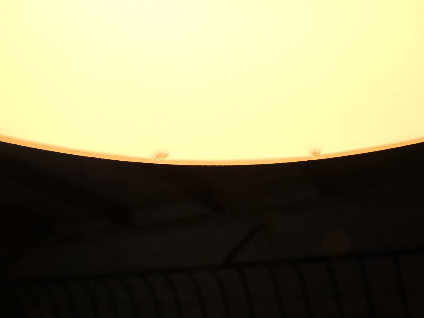 Granite metal & opaline hanging lamp 1950
