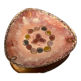 Enamelled enamel cup on copper