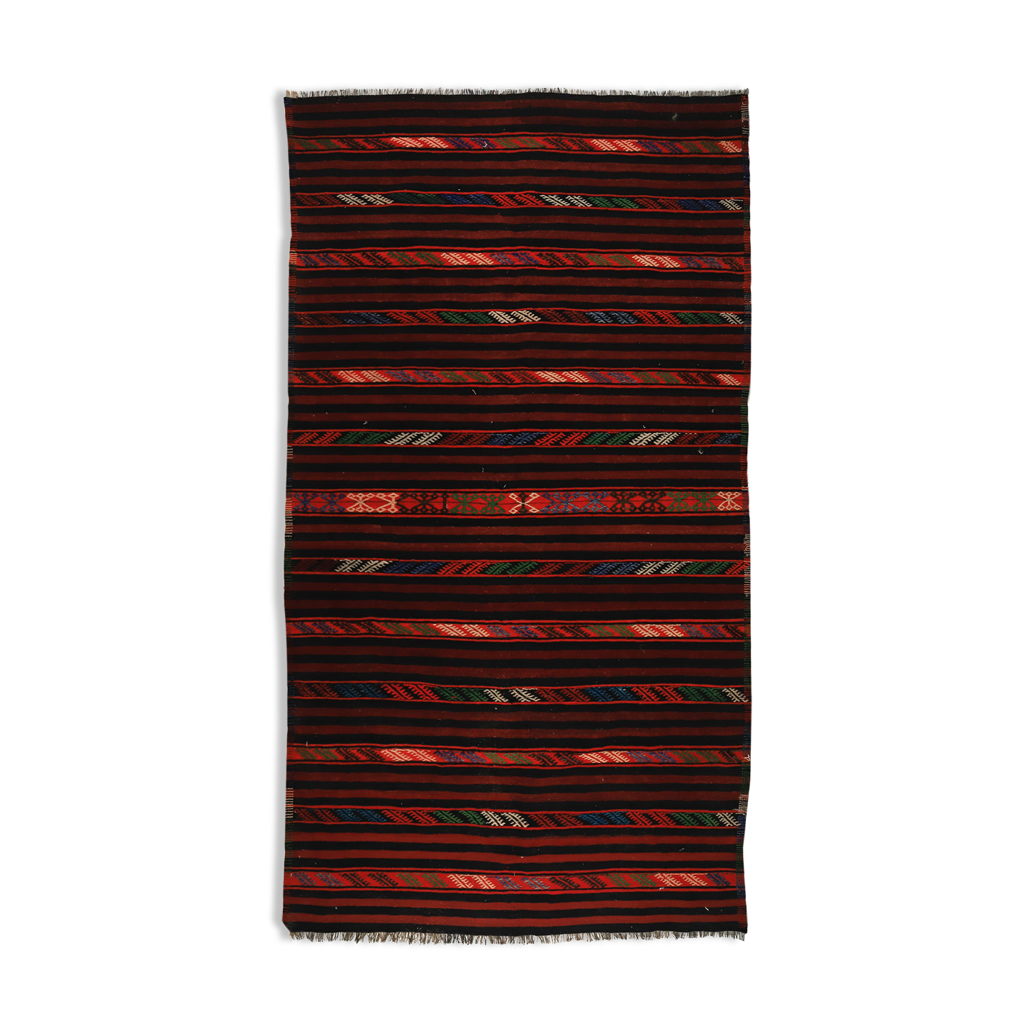 Anatolian handmade kilim rug 346 cm x 186 cm