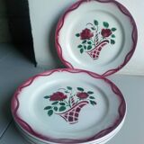 6 Lunéville flat plates, Model "Mireille" 1960