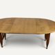 Extendable dining table in oak by Guillerme and Chambron - 1960s