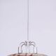Art Deco Chandelier in Aluminium and Marbled Glass, Czech, 1940s