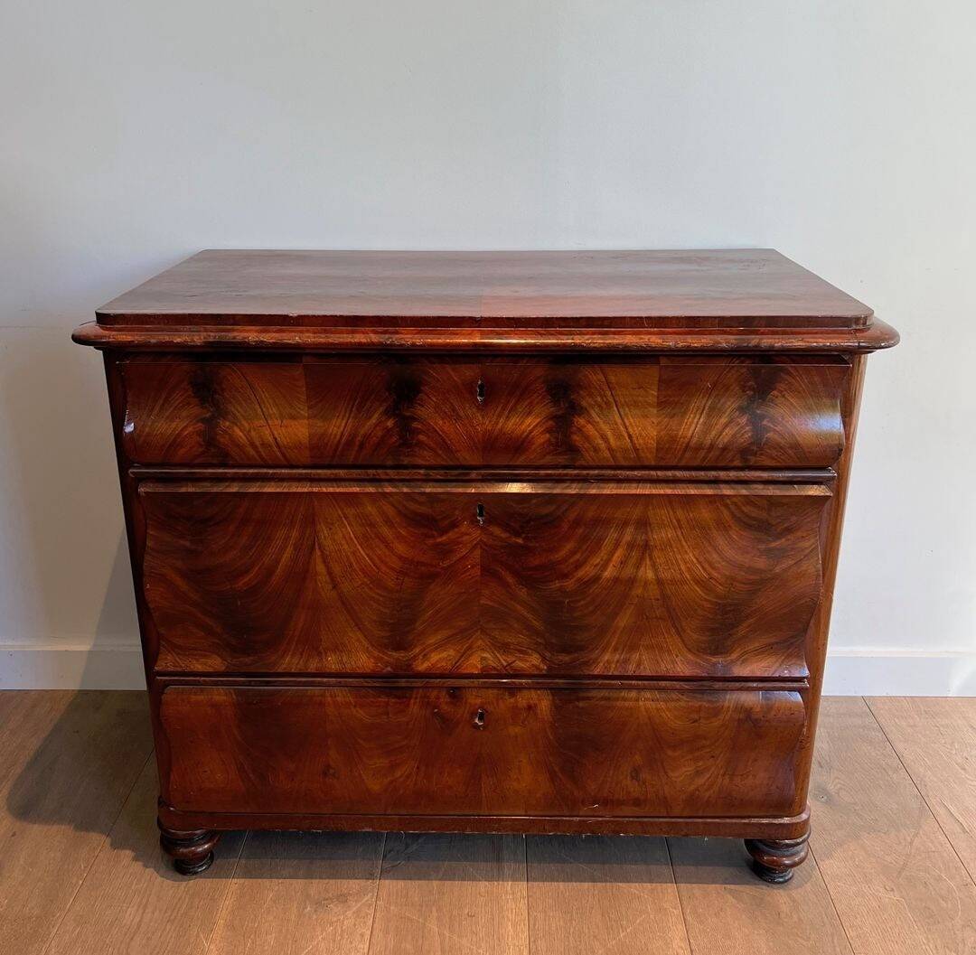 Three-Drawer Mahogany Commode, France, circa 1820
