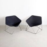Set of 2 'Penta' Chairs by Jean-Paul Barry & Kim Moltzer for Bofinger 1960's