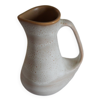 Small carafe pitcher jug 400ml speckled ceramic vase Niderviller vintage France