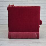1970s, Danish 2 seater sofa, original condition, furniture velour, ash wood.