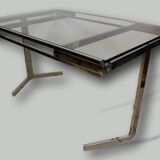 Room table a nickel-plated eat and drink