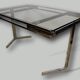Room table a nickel-plated eat and drink