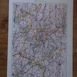 Original lithographs on Paris (maps)