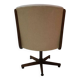 fauteuil de bureau vintage pivotant en bois année 70