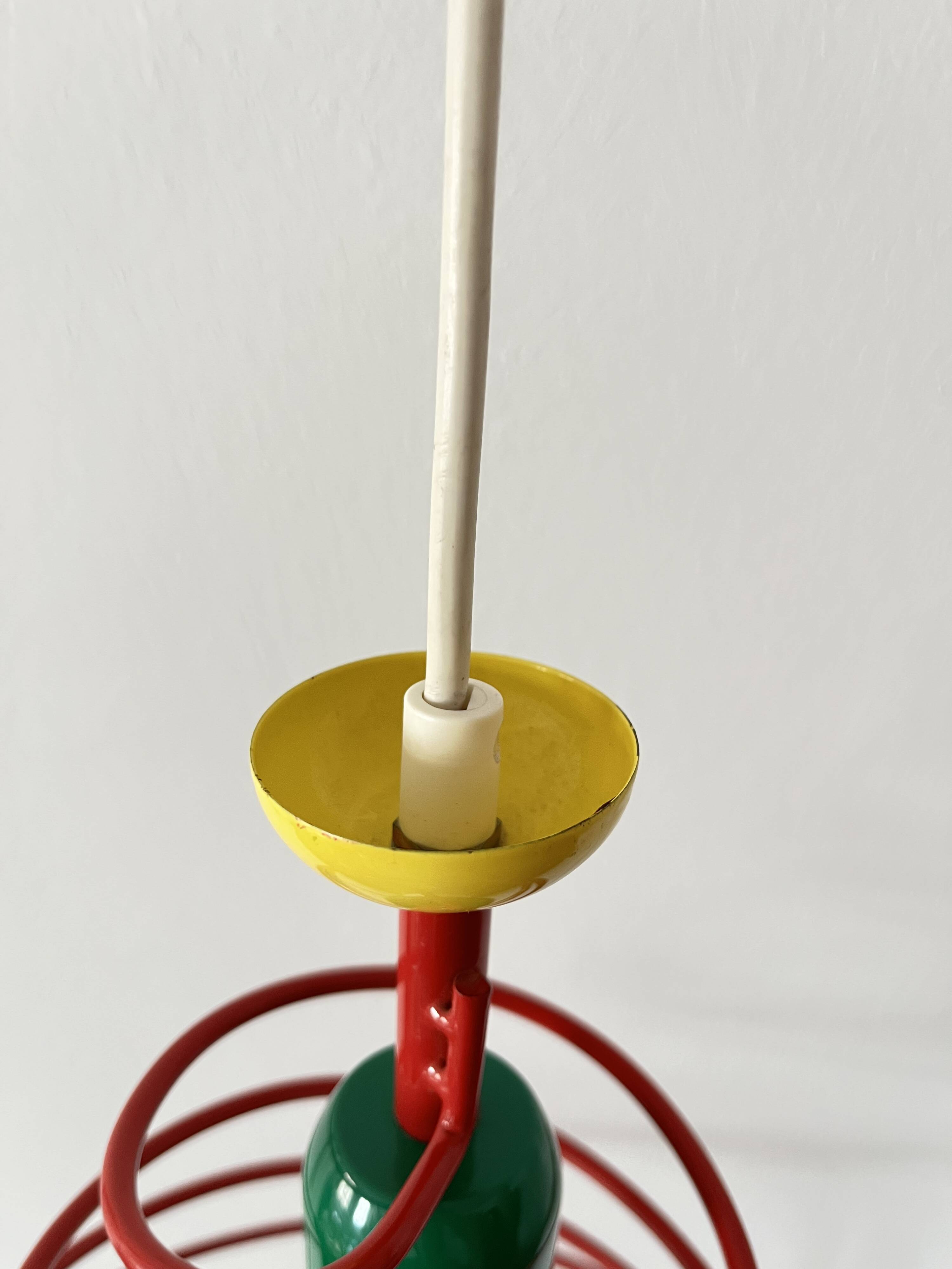 Spiral Pop Art Pendant Light, Ceiling Lamp, ESTO Austria, ´80