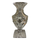 Diamond-cut crystal baluster vase with Lorraine cross
