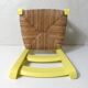 small yellow wooden children's chair