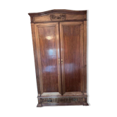 Antique wardrobe in Louis Philippe style, solid wood.
