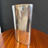 Brushed aluminium vase from the 1980s.