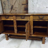 Brutalist elm buffet