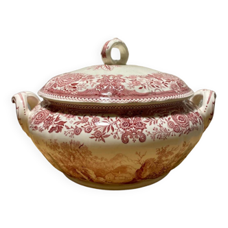 Villeroy and Boch soup tureen, Burgenland model, red