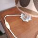 Lampe vintage, abat jour années 70